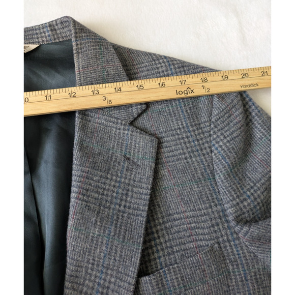 Vintage‎ Hunt Valley Wool Blazer Mens 42R Sportscoat Office Tweed Business USA - Picture 7 of 14